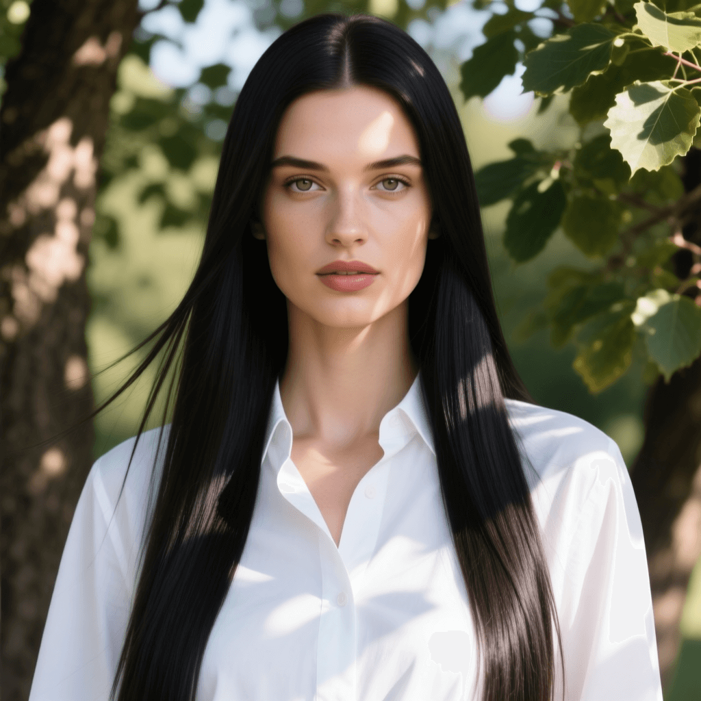 Before - Even individual strands of a characters hair can be easily recognized.