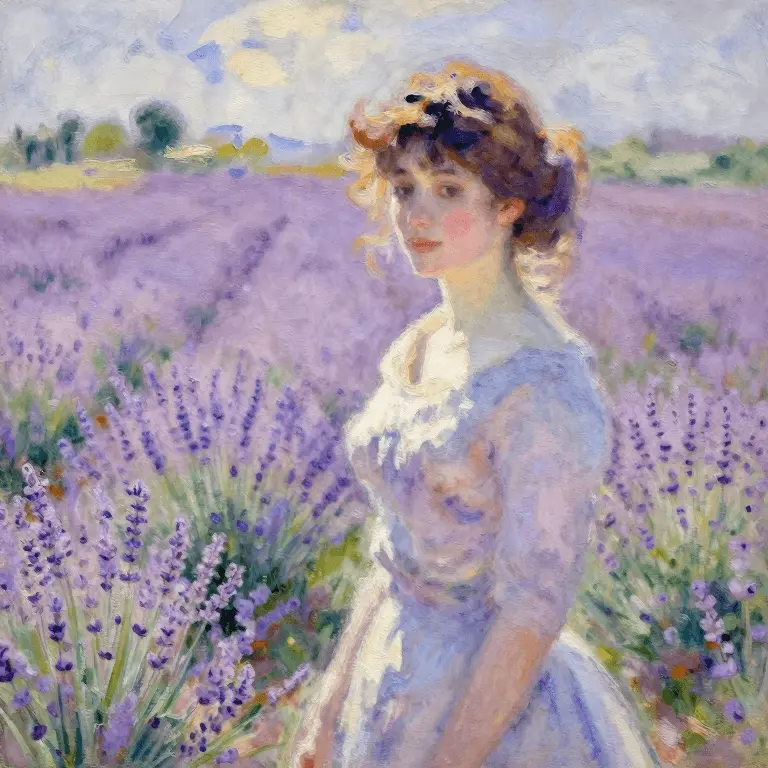 AI generated image: a stunning watercolor painting on canvas of a beau...